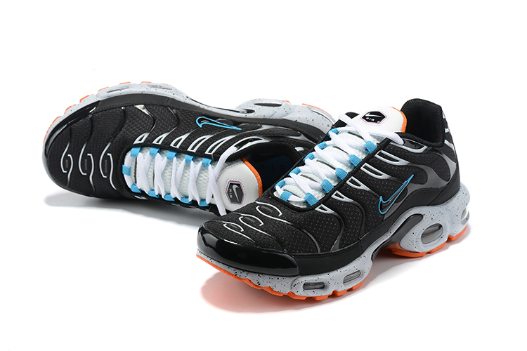 New Nike Air Max Plus Black White Jade Orange Shoes